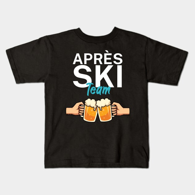 Apres Ski Team Kids T-Shirt by maxcode